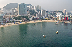 송도해수욕장(무정차) 전경